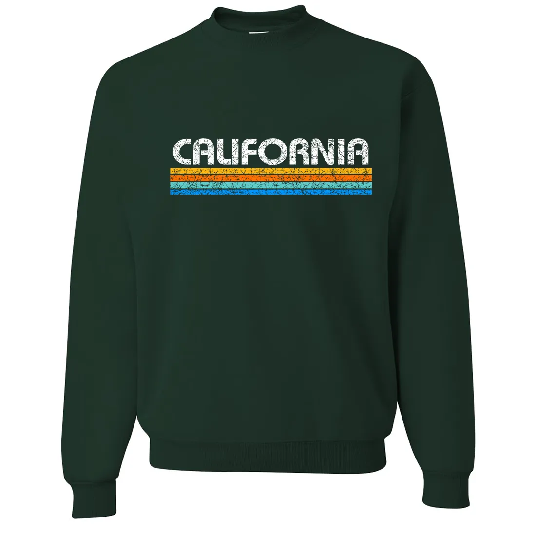 California Vintage Stripe Crewneck Sweatshirt