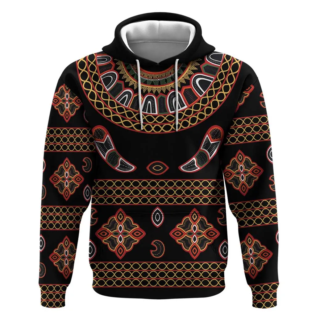 Cameroon Traditional Toghu Pattern Hoodie LT15