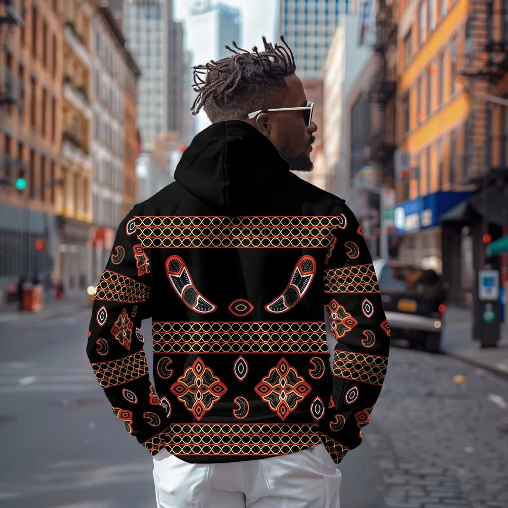 Cameroon Traditional Toghu Pattern Hoodie LT15