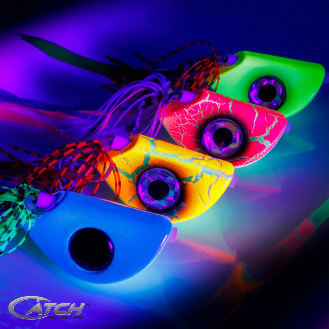 Catch Beady Eye Kabura Jig in White Warrior with Glow and UV (60-150g)