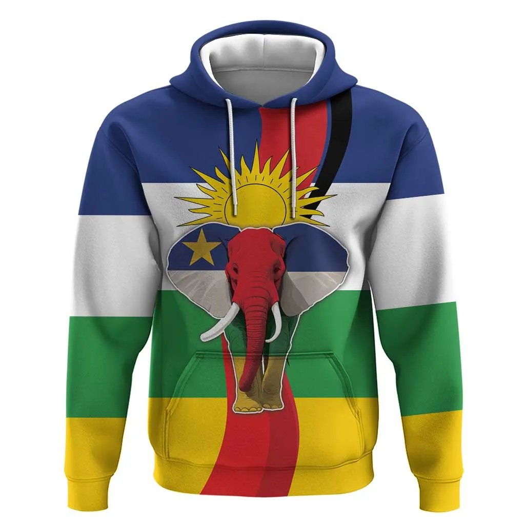 Central African Republic Republic Day 1958 Hoodie Zo Kwe Zo - Flag Style LT18