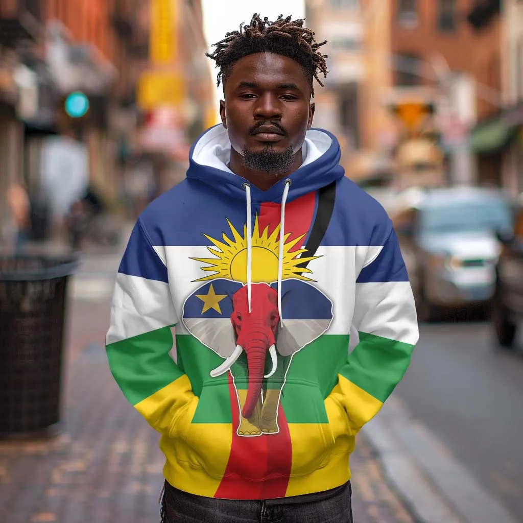 Central African Republic Republic Day 1958 Hoodie Zo Kwe Zo - Flag Style LT18
