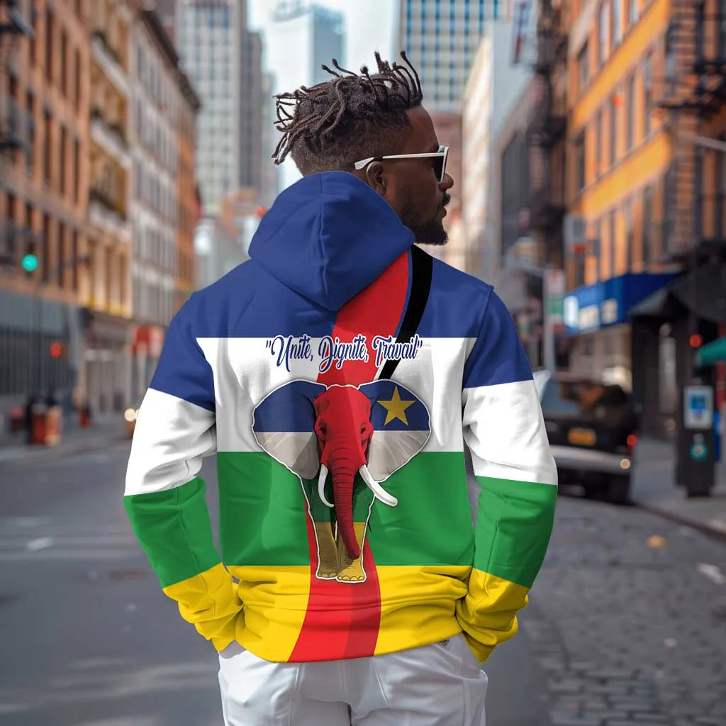 Central African Republic Republic Day 1958 Hoodie Zo Kwe Zo - Flag Style LT18