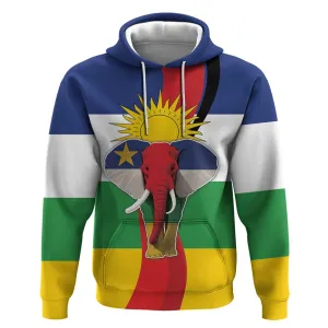 Central African Republic Republic Day 1958 Hoodie Zo Kwe Zo - Flag Style LT18