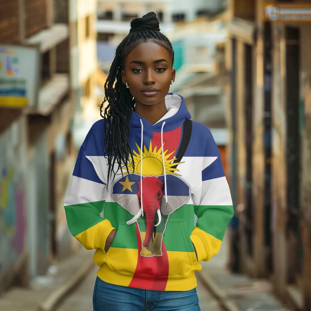 Central African Republic Republic Day 1958 Hoodie Zo Kwe Zo - Flag Style LT18