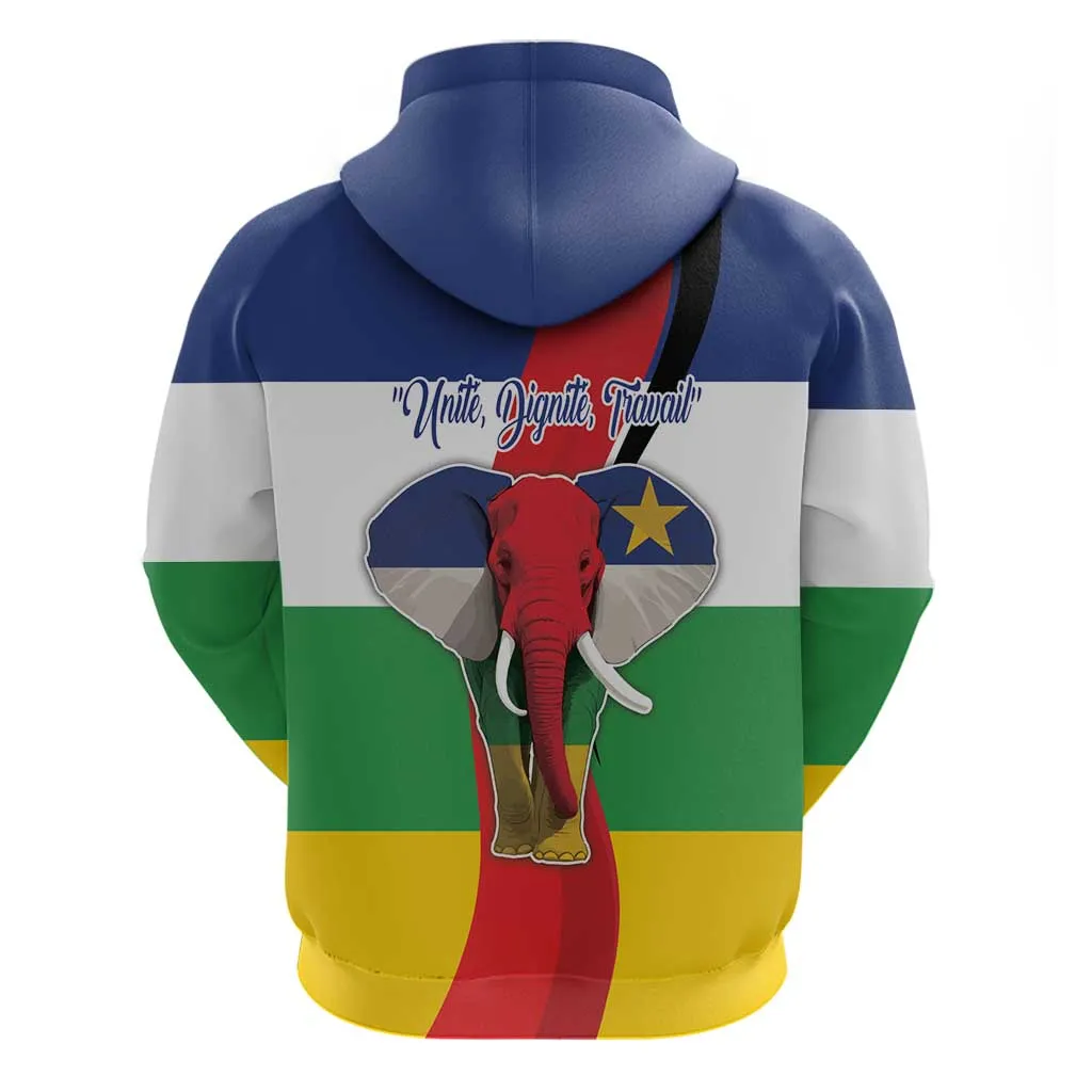 Central African Republic Republic Day 1958 Hoodie Zo Kwe Zo - Flag Style LT18