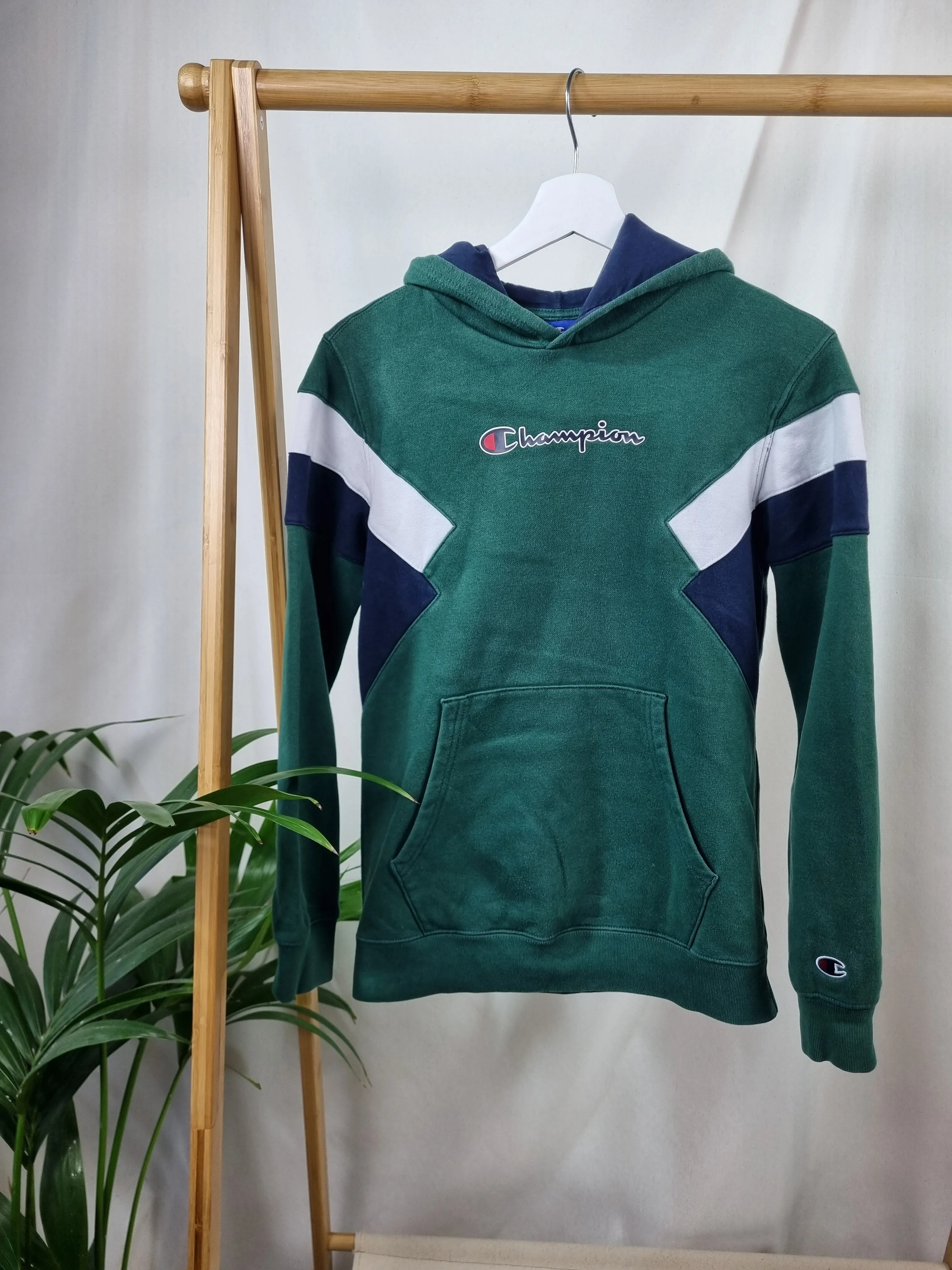 Champion front logo hoodie maat XS/S