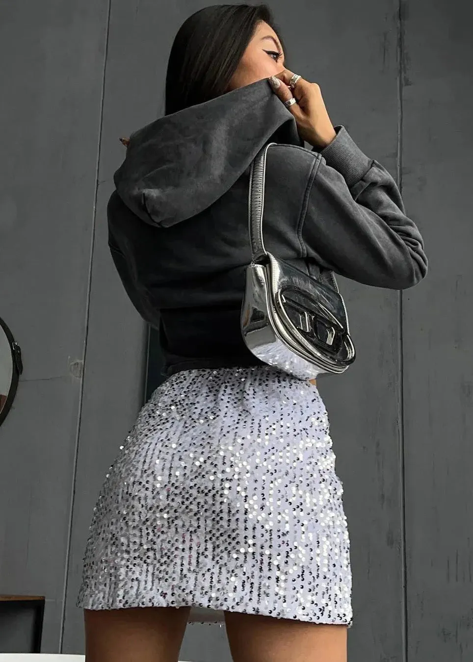 Chic Artful Crew Neck Sweatshirt