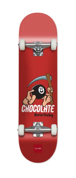 Chocolate Skateboard Eightballer Raven Tershy " Complete Skateboard - 7.875"