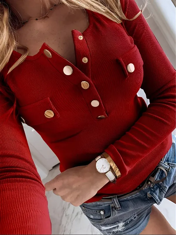 Christel - stylish and comfortable blouse with long sleeves