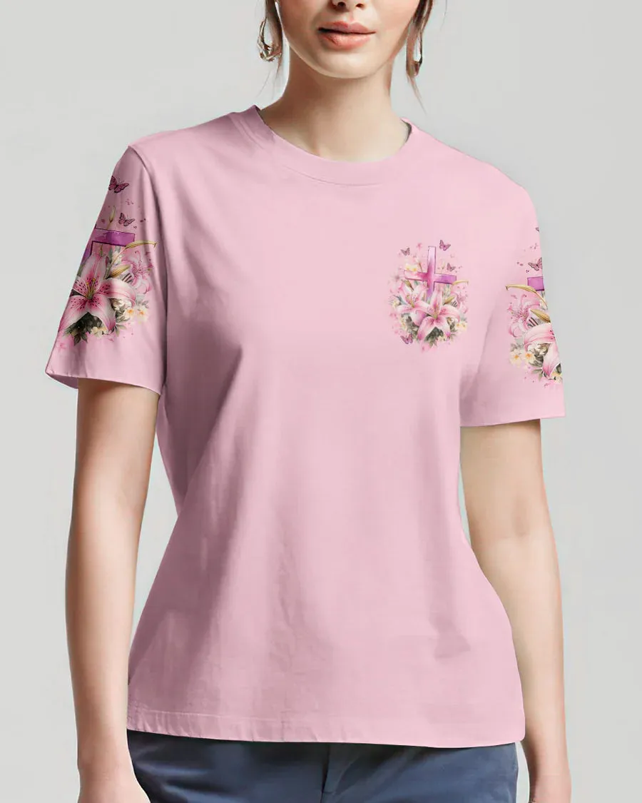 Christianartbag 3D T-Shirt For Women, Just A Girl Who Loves Jesus Women's All Over Print Shirt, Christian Shirt, Faithful Fashion, 3D Printed Shirts for Christian Women, CABDS04261223