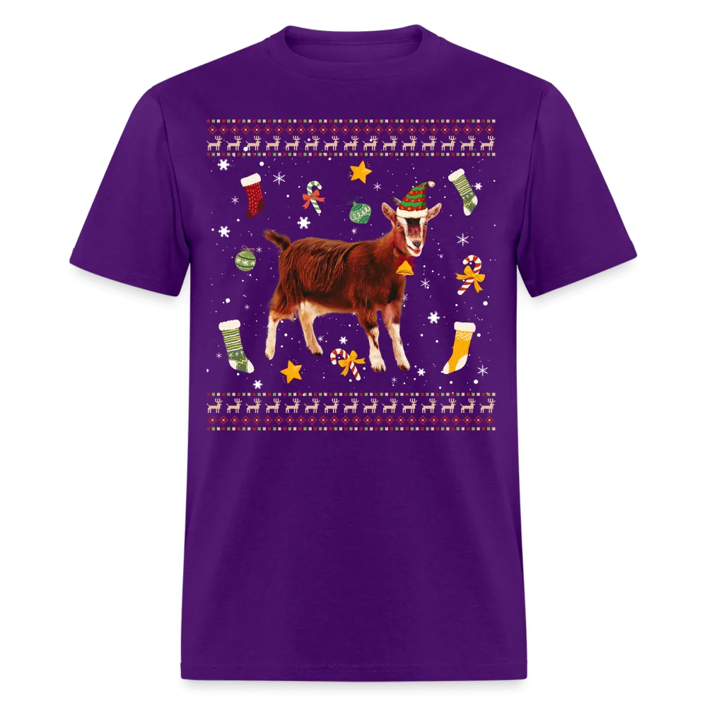 Christmas - Goat Ugly Sweater - Family Shirts Men, Woman Christmas T Shirts