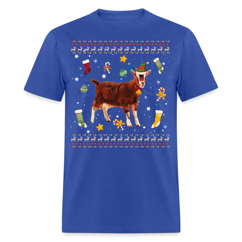 Christmas - Goat Ugly Sweater - Family Shirts Men, Woman Christmas T Shirts