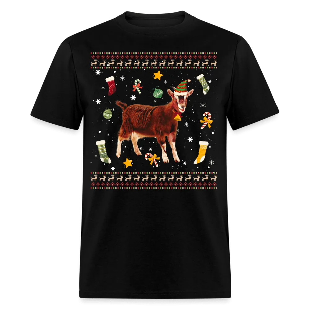 Christmas - Goat Ugly Sweater - Family Shirts Men, Woman Christmas T Shirts