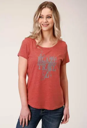 CL03-039-0513-0187 Ladies S/S Shirt "Blaze Your Own Trail"