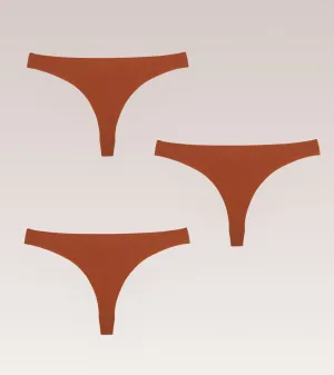Clean cut Thong pack caramel - 3 pcs