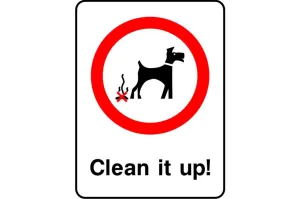 Clean it up sign