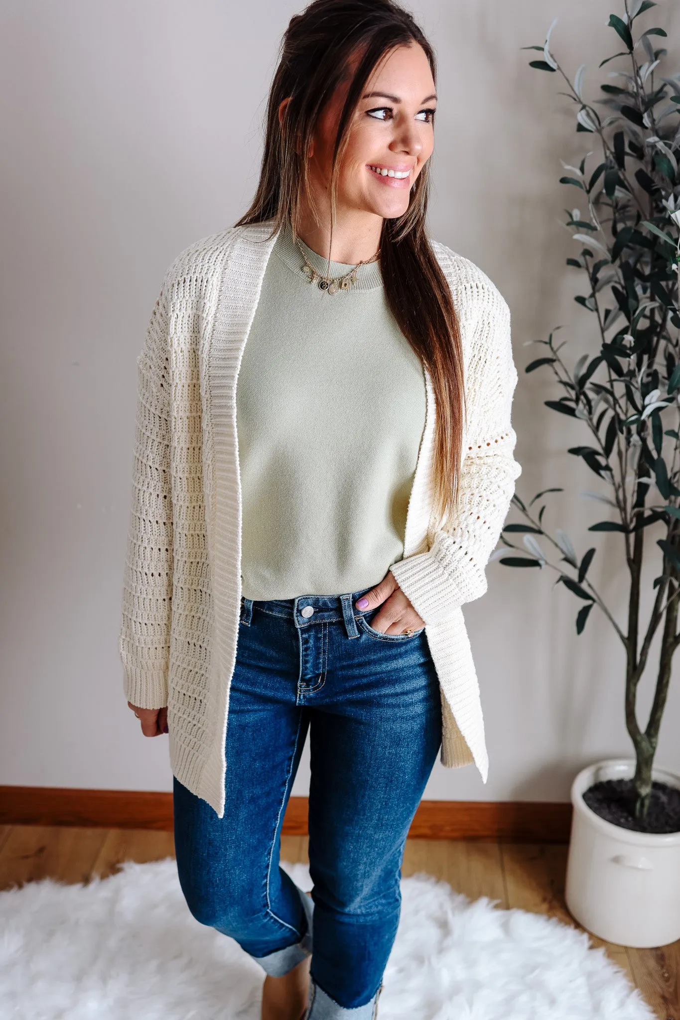 Cleo Long Open Cardigan