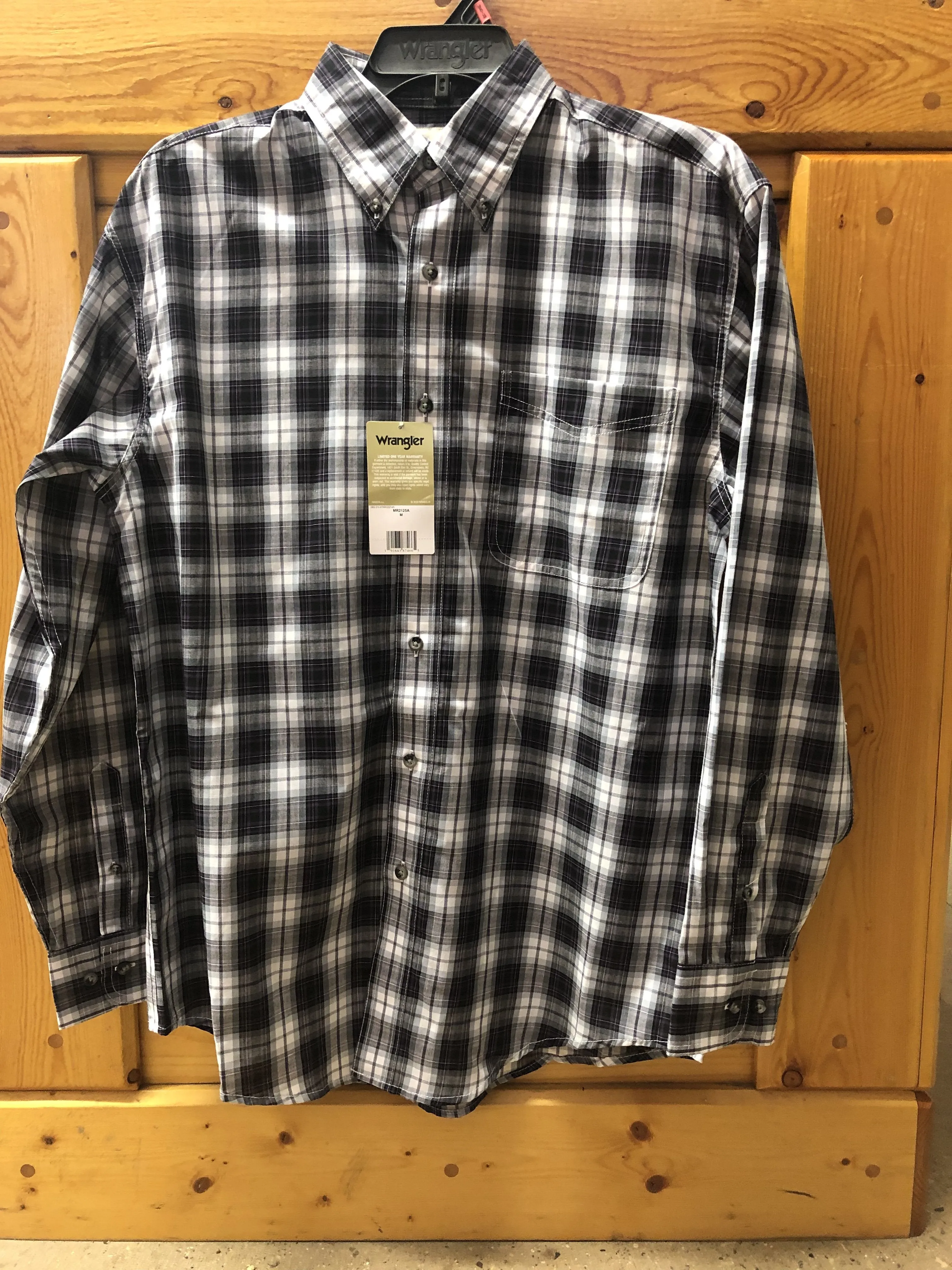 CLMR2125A-M-4 Colors Wrangler Shirt L/S Plaid "Riata"