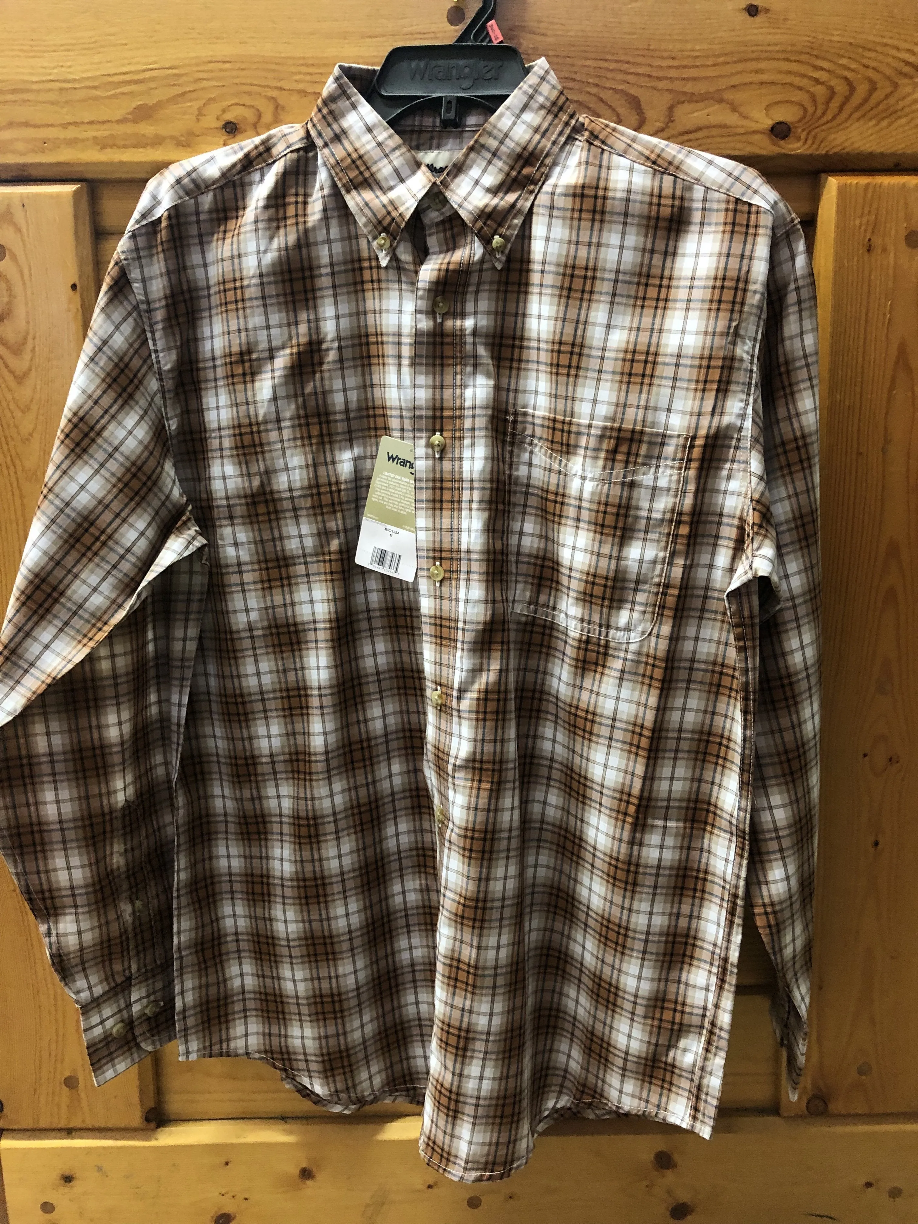 CLMR2125A-M-4 Colors Wrangler Shirt L/S Plaid "Riata"