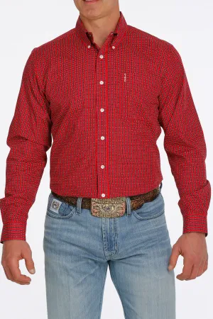 CLMTW1347050 Mens Cinch L/S Shirt Modern Print