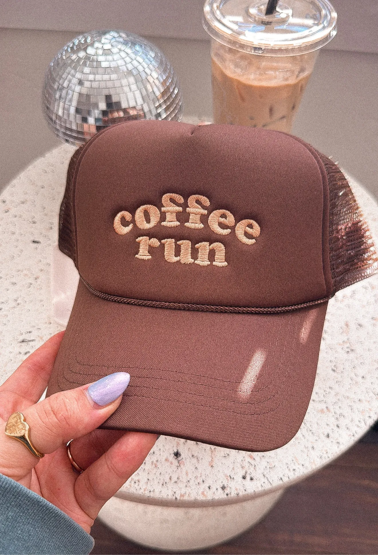 Coffee Run trucker hat