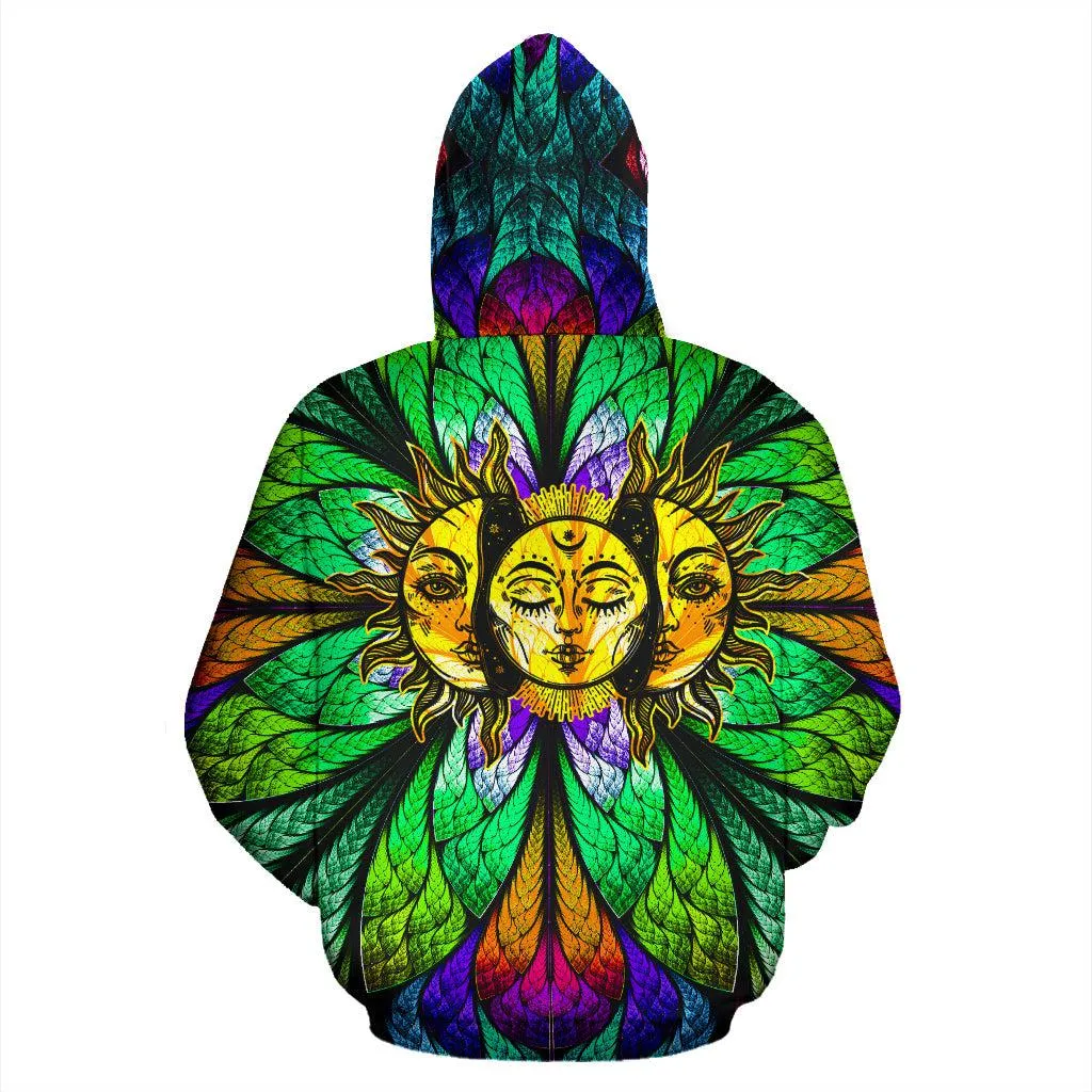 Colorful Sun Moon Hoodie