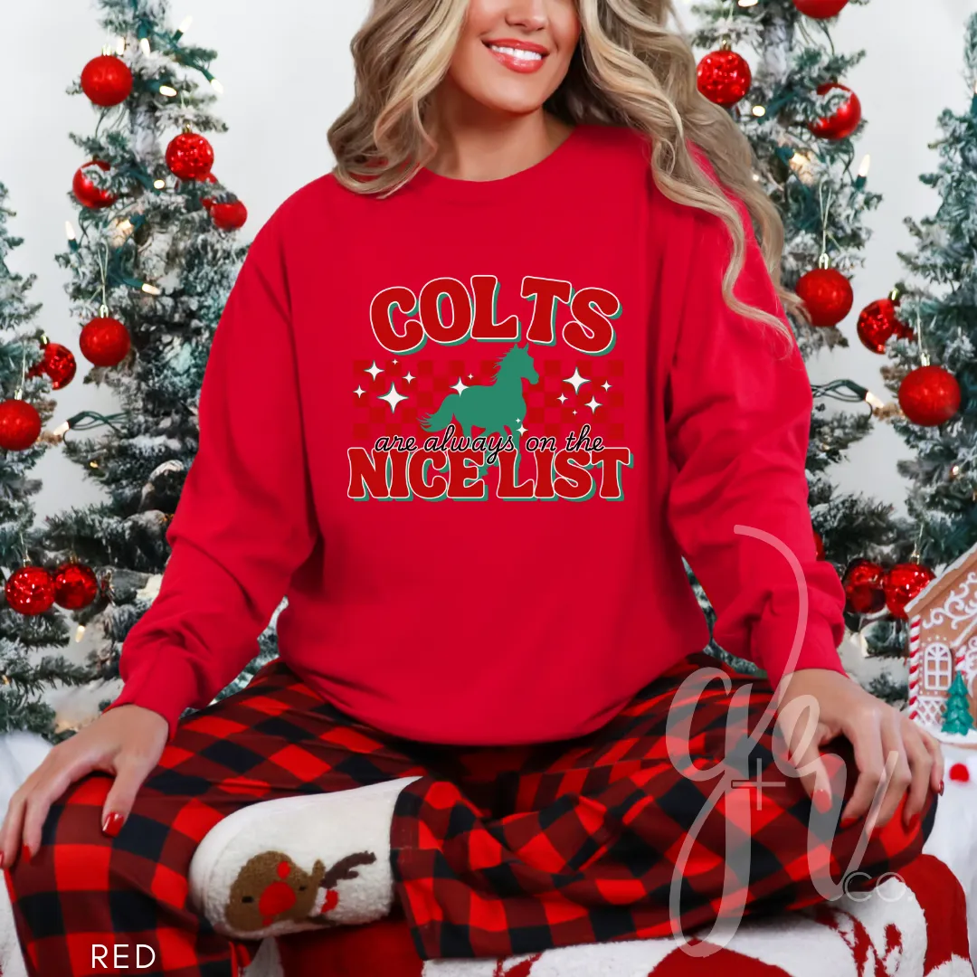 Colts Are Always on the Nice List (Tees Sweatshirts)
