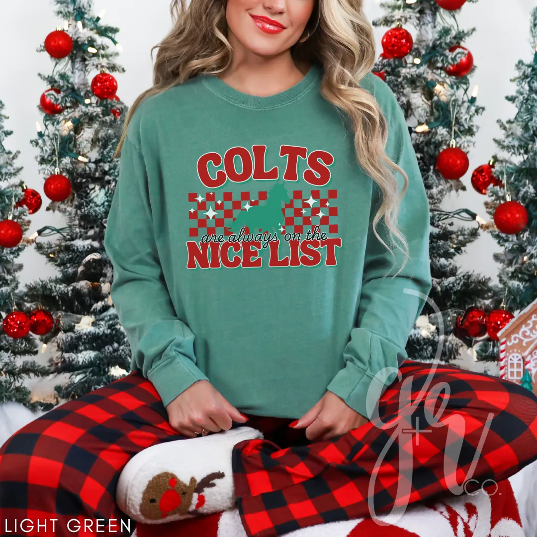 Colts Are Always on the Nice List (Tees Sweatshirts)