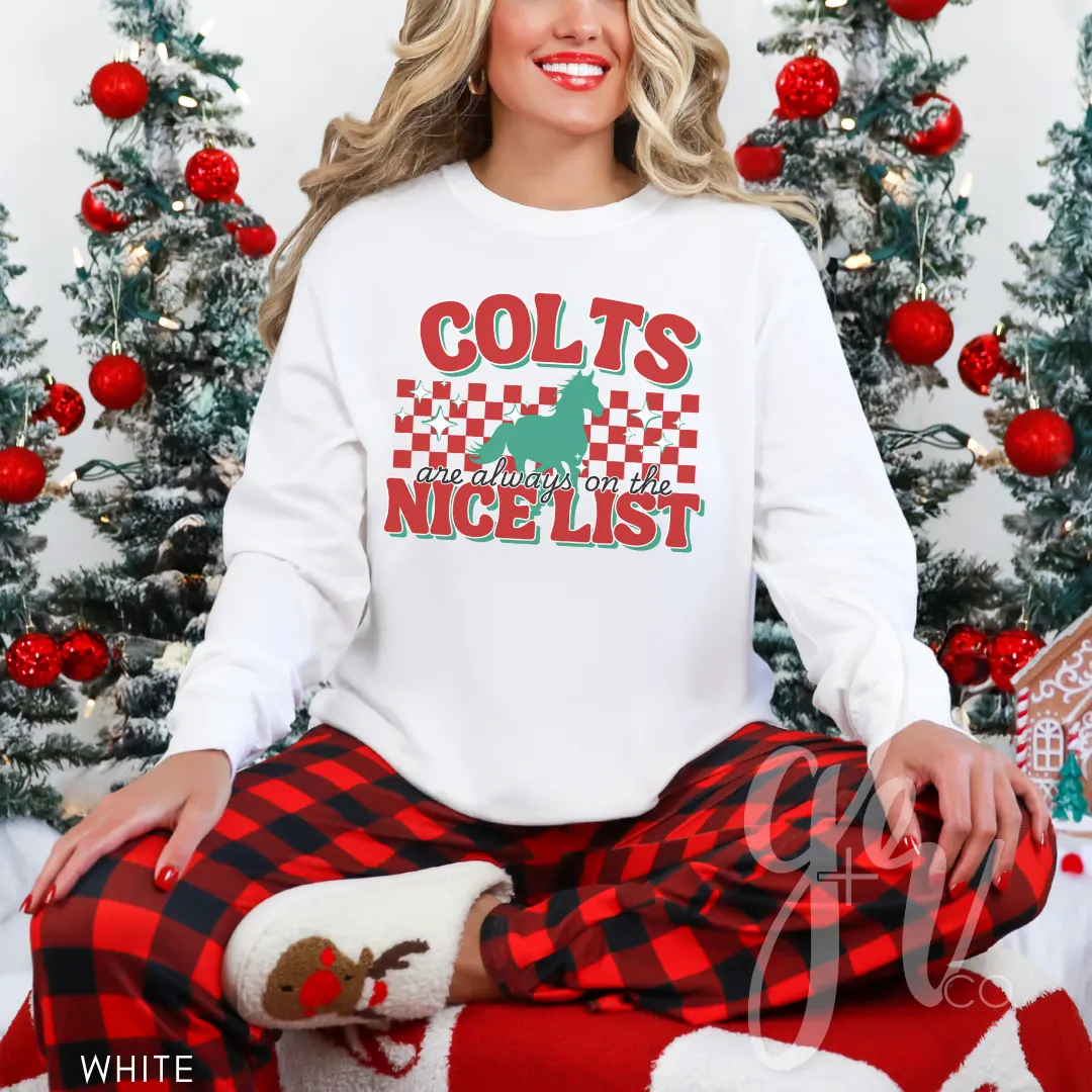 Colts Are Always on the Nice List (Tees Sweatshirts)