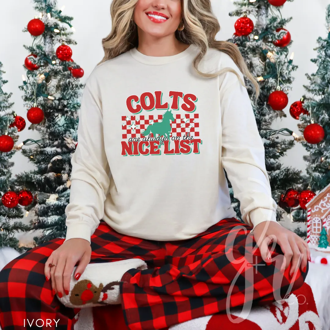 Colts Are Always on the Nice List (Tees Sweatshirts)