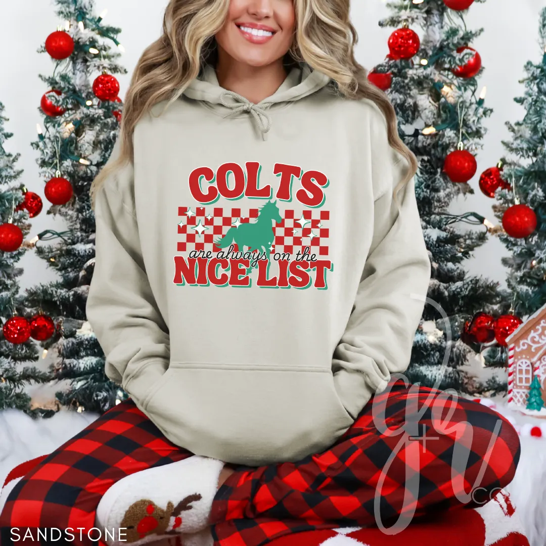Colts Are Always on the Nice List (Tees Sweatshirts)