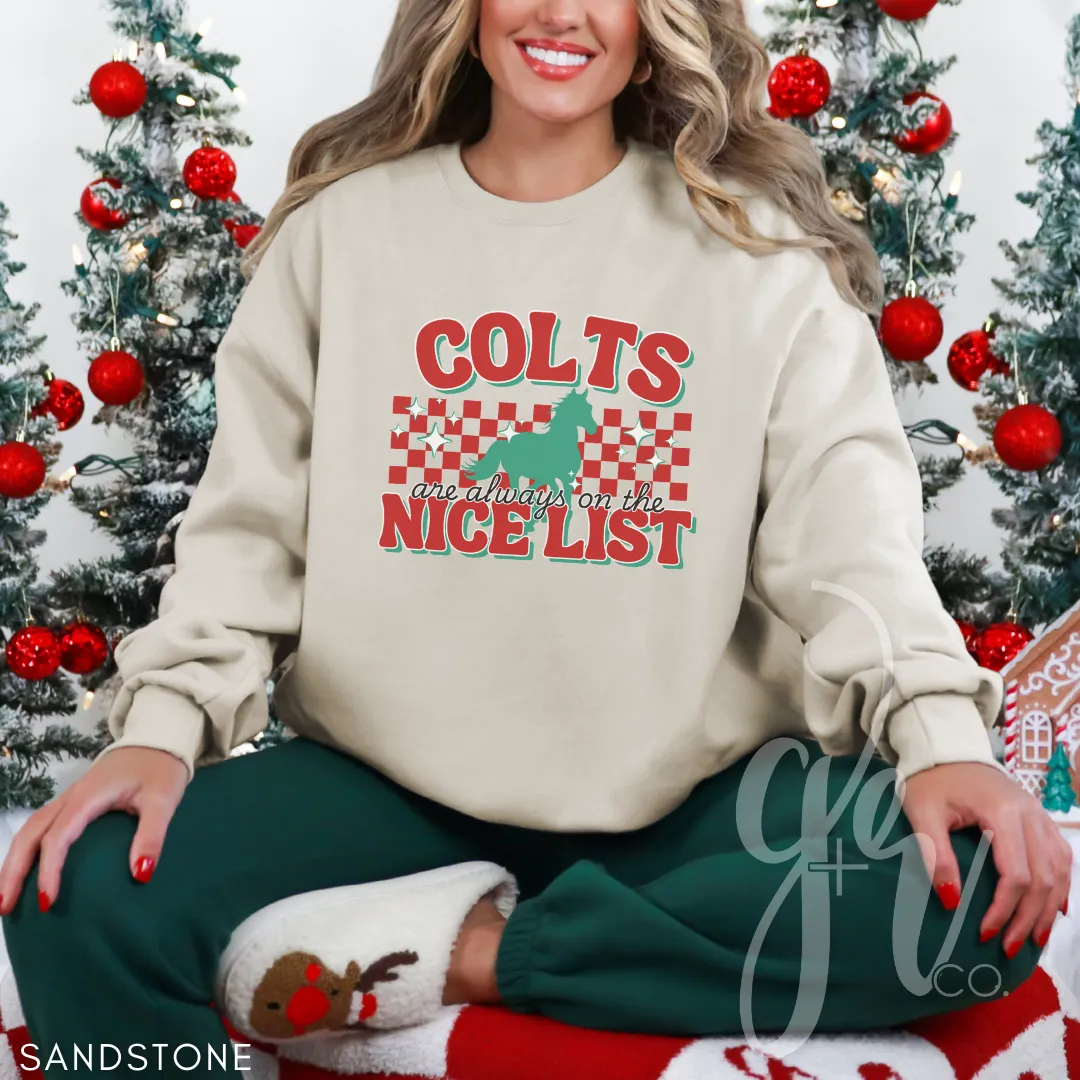 Colts Are Always on the Nice List (Tees Sweatshirts)