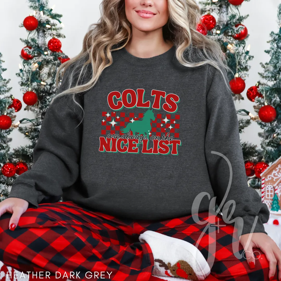 Colts Are Always on the Nice List (Tees Sweatshirts)