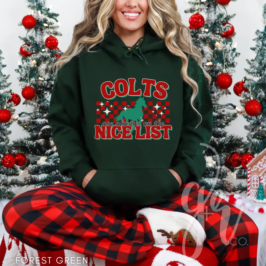 Colts Are Always on the Nice List (Tees Sweatshirts)