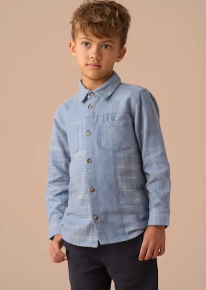 Connor Blue Block Check Shirt