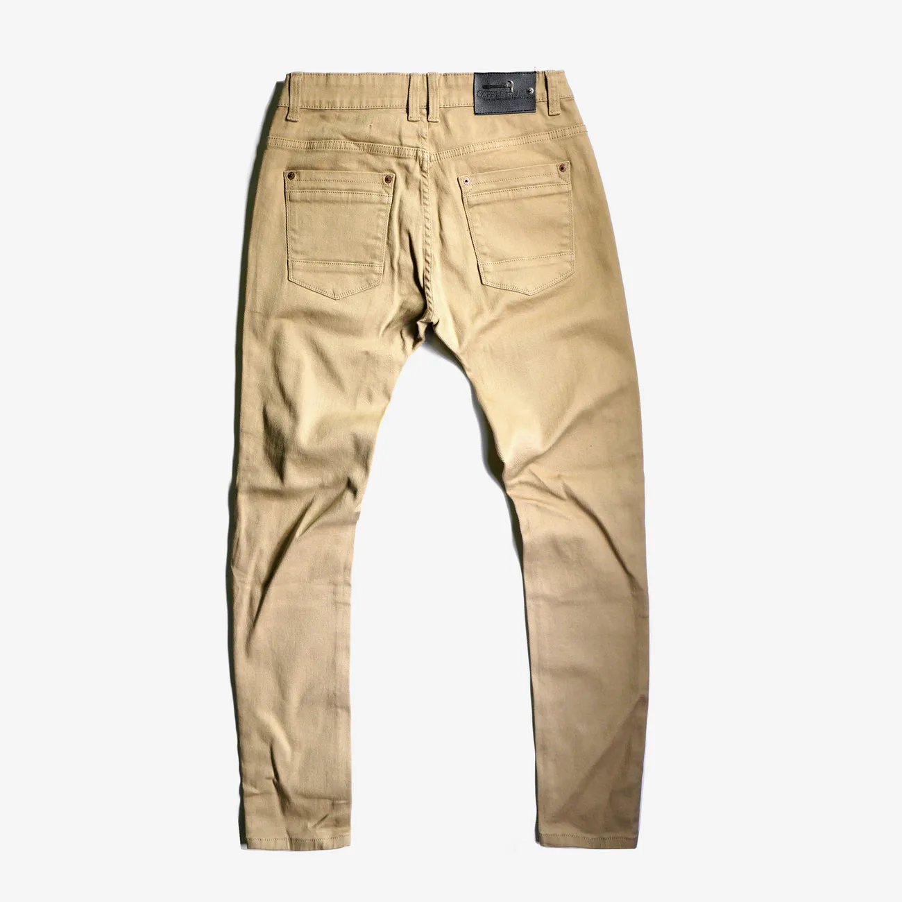 CopperRivet Khaki Denim Pants with Rips