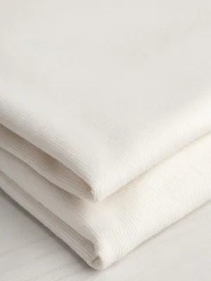 Cotton Tencel Modal Rib Knit - Cream