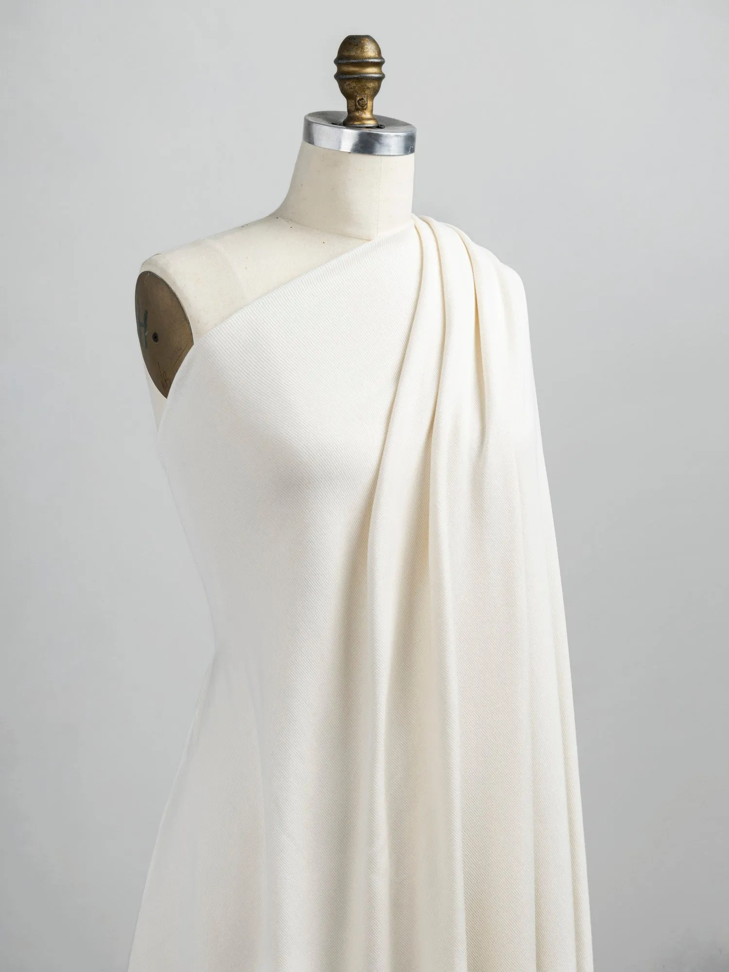 Cotton Tencel Modal Rib Knit - Cream