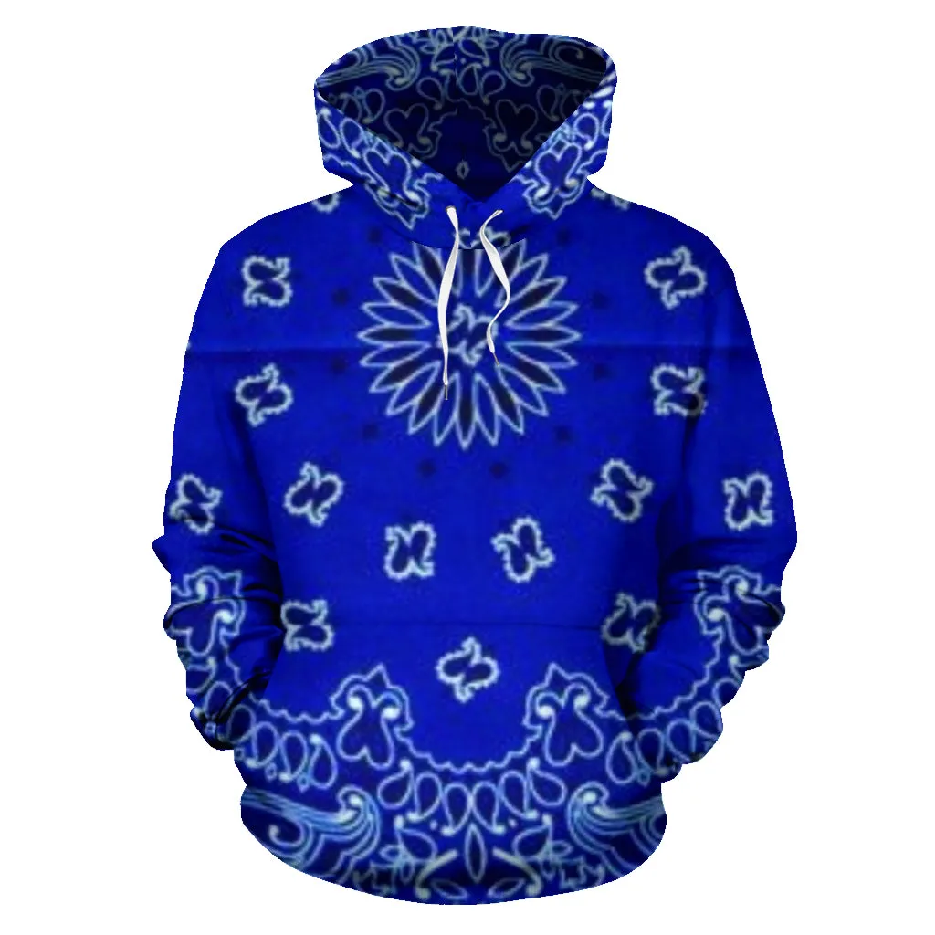 Crip Cuz Blue Bandana Hoodie