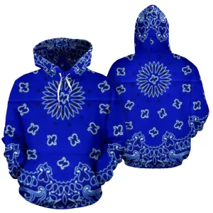 Crip Cuz Blue Bandana Hoodie