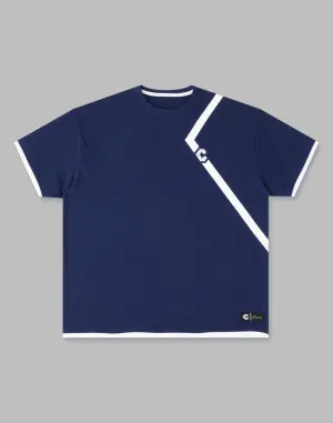 CRONOS APPEND OVERSIZE T-SHIRTS【NAVY】