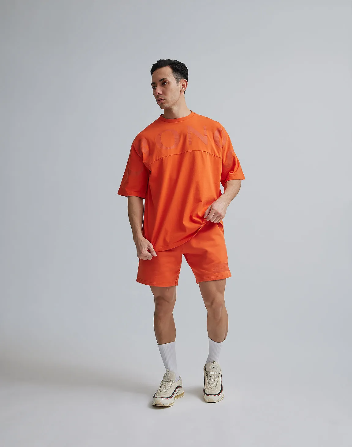 CRONOS  PIGMENTED OVERSIZE T-SHIRTS【ORANGE】