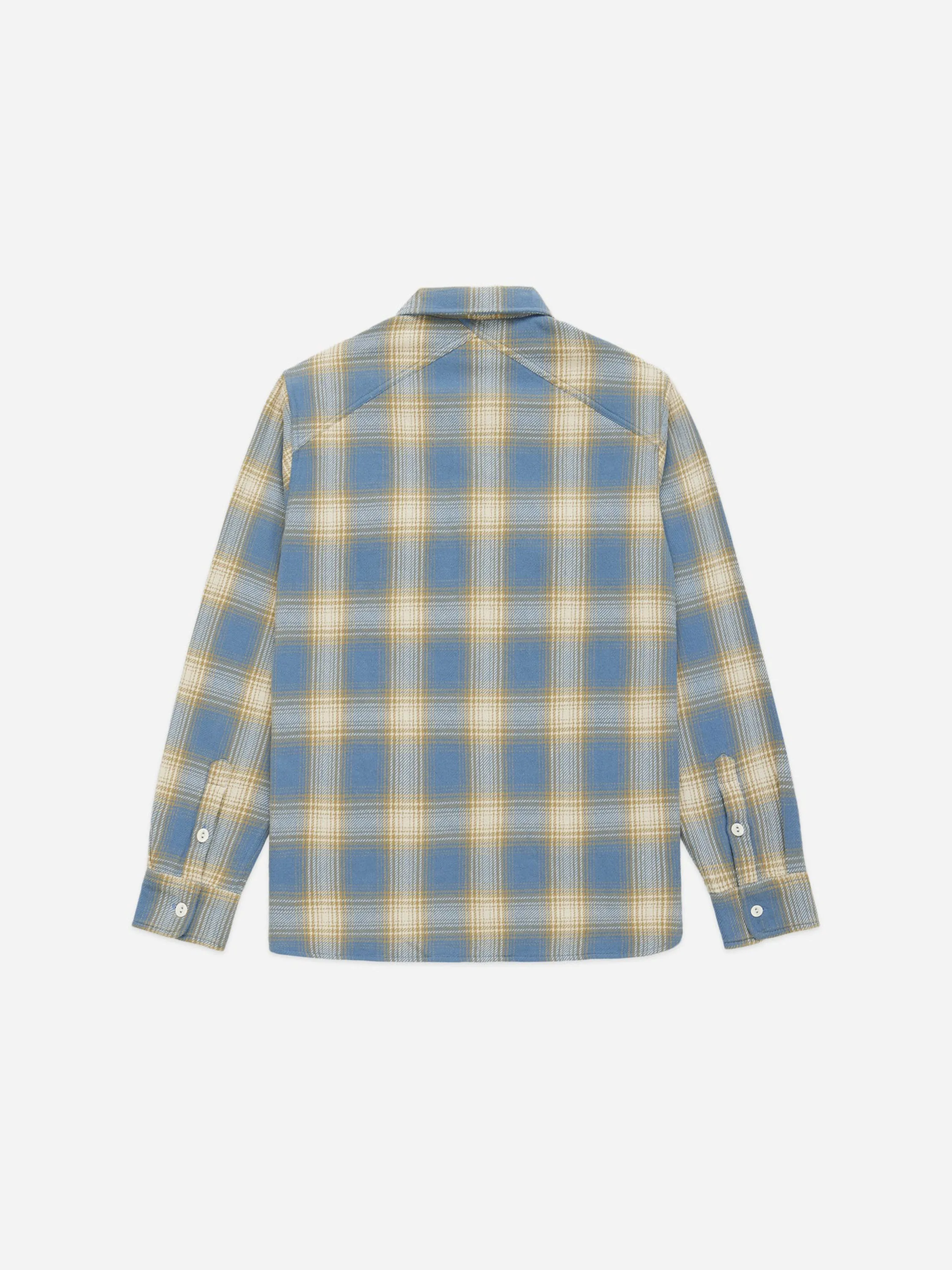 Crosscut Flannel - Powder Blue