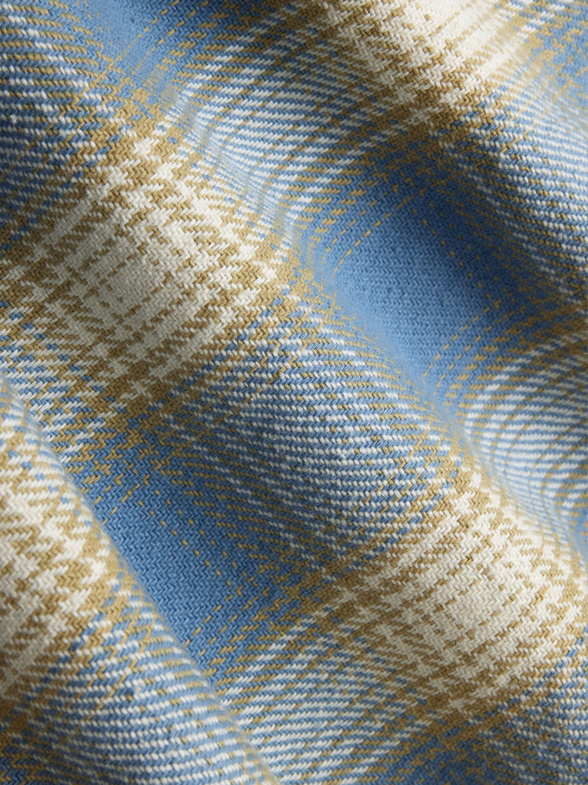 Crosscut Flannel - Powder Blue