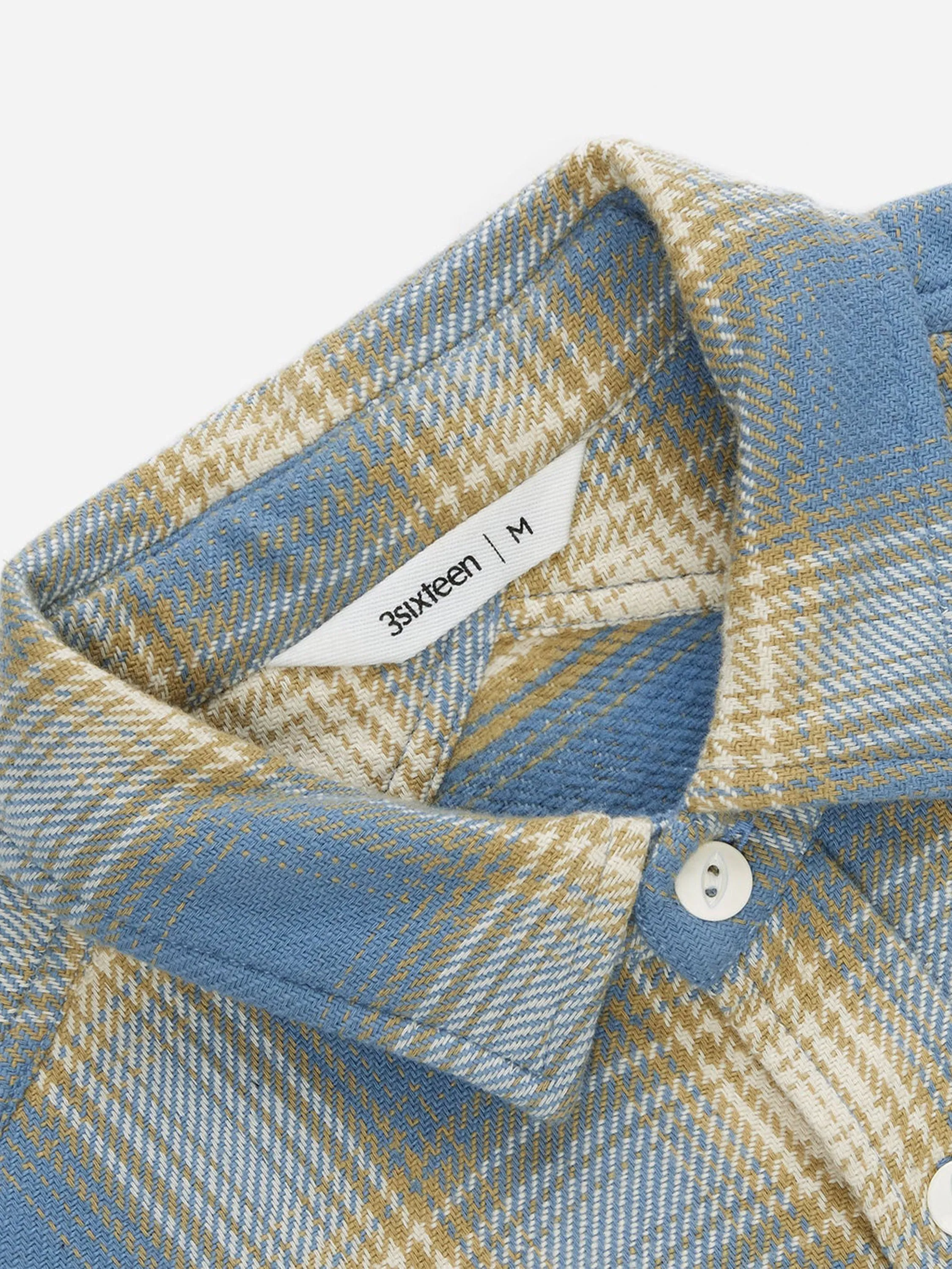 Crosscut Flannel - Powder Blue