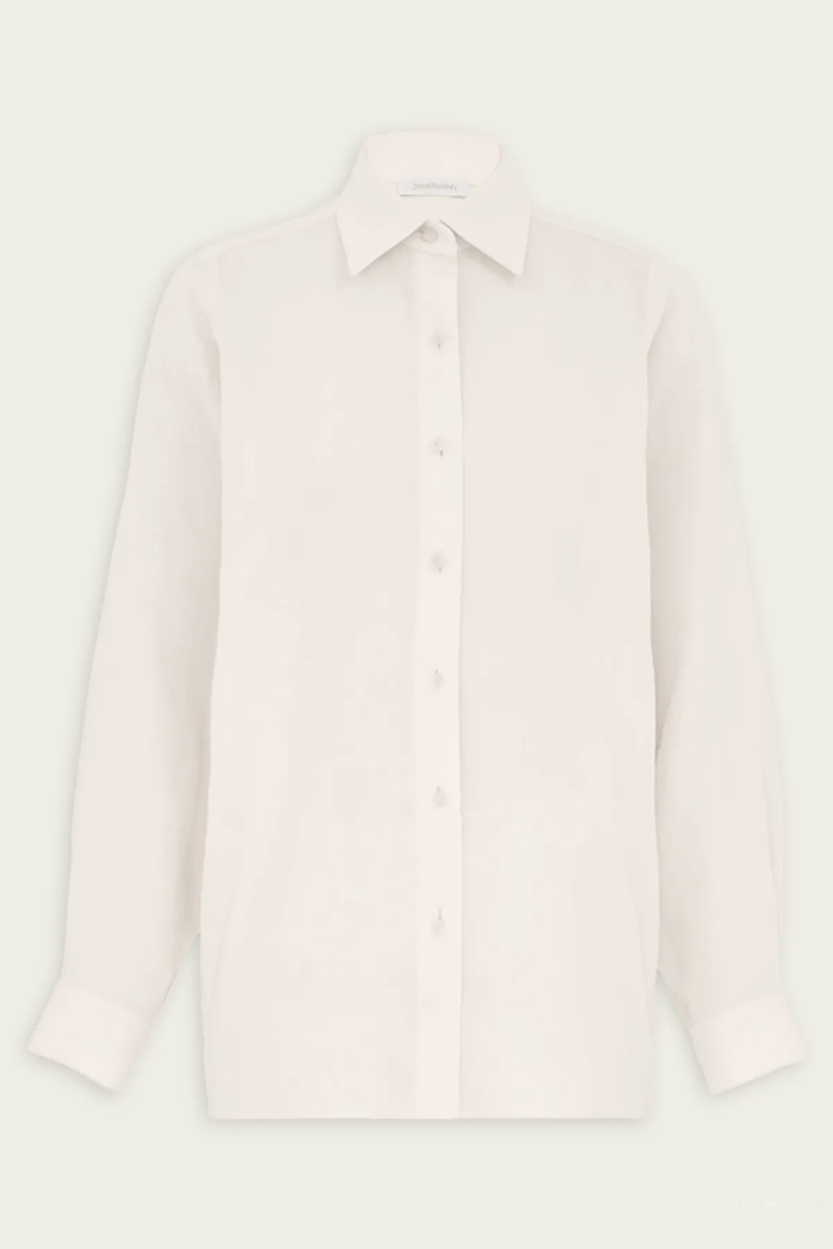Crush Oversized Shirt in Cream