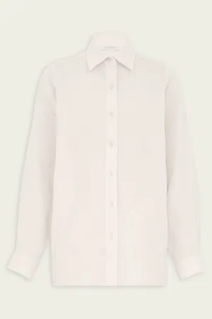 Crush Oversized Shirt in Cream