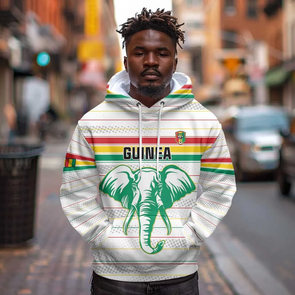 Custom Afro Guinee Football Hoodie Go Syli National LT15