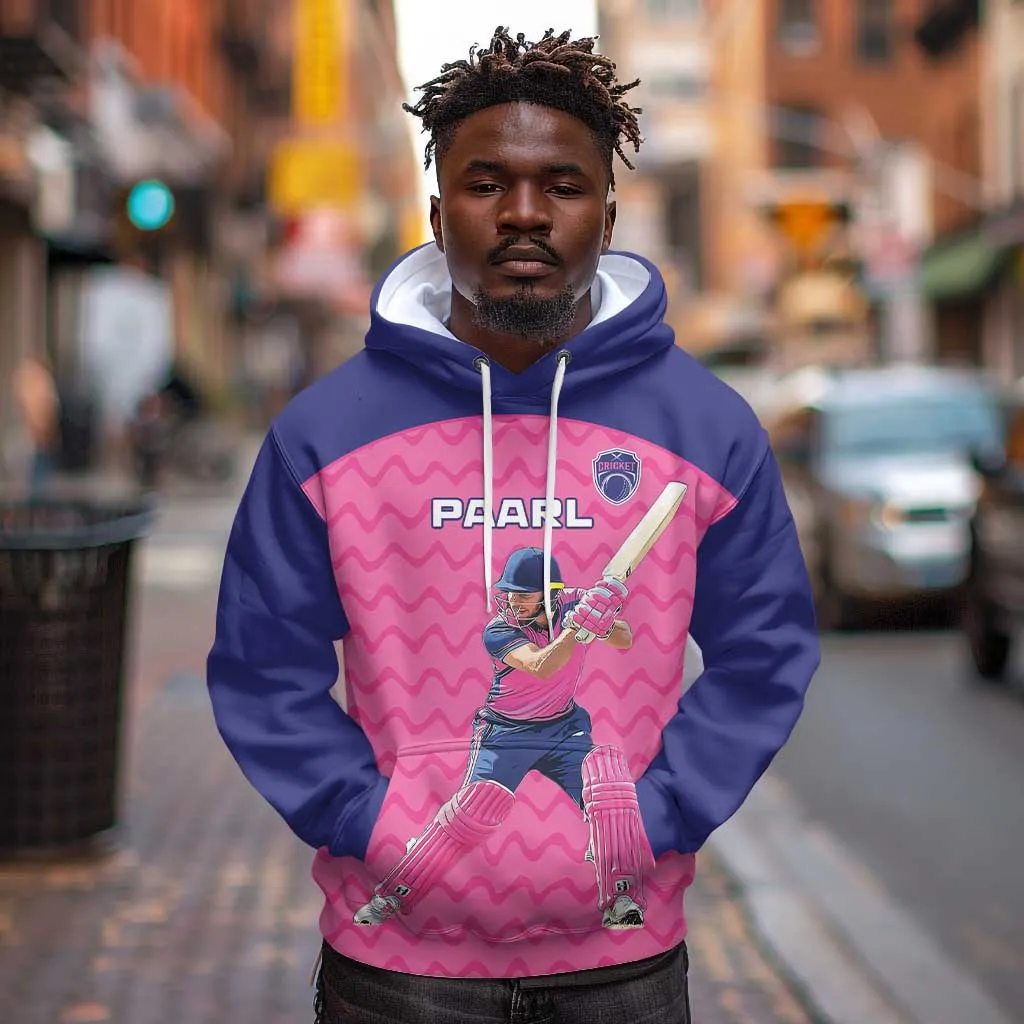 Custom Afro South Africa Cricket Hoodie Go Paarl LT15